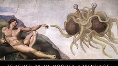 Religion parody flying spaghetti