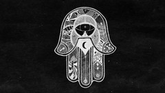 Religion spiritual hamsa hand