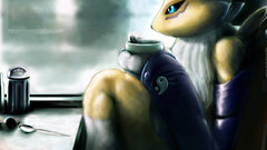 Renamon rain tea Digimon