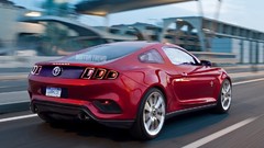 Rendering cars Ford three motion Ford mustang