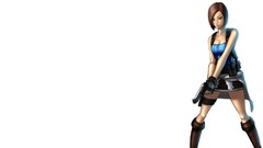 Resident Evil anime girls Jill Valentine Simple Background