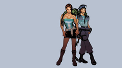Resident Evil video games Women zombies Adam Hughes two women