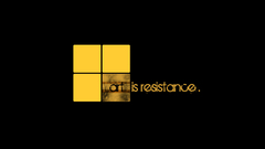 Resistance Typography artwork