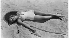 Retro Actress grayscale Betty Grable