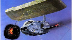 Retro drawings science fiction concept art outer space 