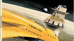 Retro drawings science fiction concept art outer space 