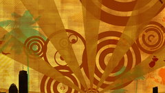 Retro graffiti City abstract