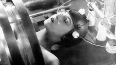 Retro grayscale Metropolis science