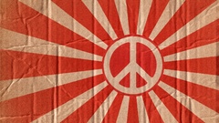 Retro peace peace sign