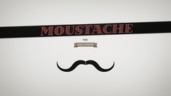 Retro Typography beard vintage minimalistic moustache