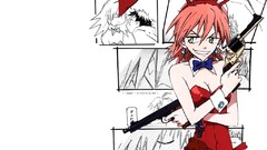 Revolvers pink hair anime girls animal ears nandaba naota 