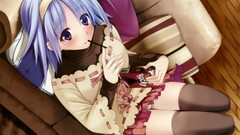 Ribbons anime girls pocky