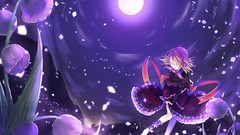 Ribbons blondes skirts anime girls short hair touhou video 