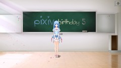 Ribbons blue hair anime girls pixiv original characters