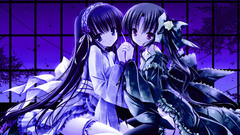 Ribbons blue hair tights