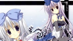 Ribbons blush anime girls cleavage Korie Riko (Illustrator)