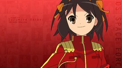 Ribbons brown eyes brunettes short hair suzumiya haruhi vectors