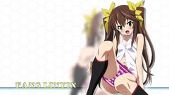 Ribbons brunettes infinite stratos twintails Huang Ling Yin