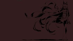 Ribbons skirts smiling anime girls fujiwara no mokou touhou 