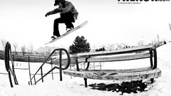 Rider Sports monochrome Snowboarding