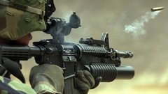 Rifle soldiers cartridge ejection