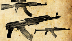 Rifles Guns weapons ak-47
