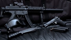 Rifles Guns weapons goggles