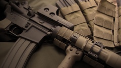 Rifles Guns weapons red