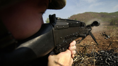 Rifles machine gun weapons