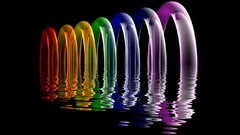 Rings backgrounds multicolor