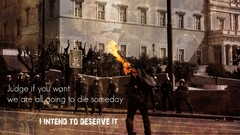 Riot Typography Greece