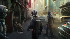 Riots police artwork