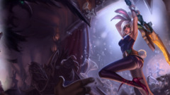 riven League of Legends sword bunny ears hoods armor Women