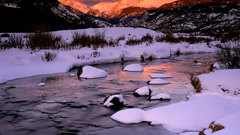 River mountain Frozen high Resolution