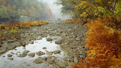 river rock nature mist landscape fall stones