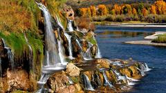 River waterfall scenery