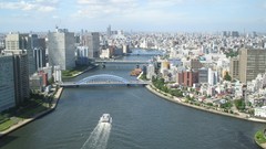 Rivers cityscapes buildings