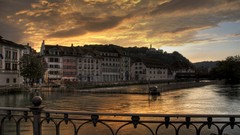 Rivers cityscapes HDR Photography