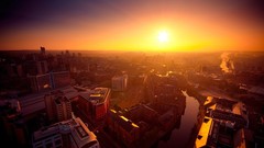 Rivers Leeds sun cityscapes