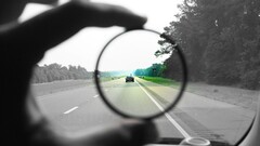 road photography selective coloring vehicle Car monochrome lens