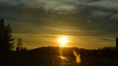 road sunlight sky outdoors