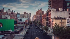 Roads buildings urban cityscapes