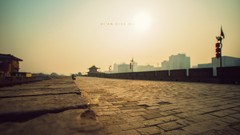 Roads cities depth of field