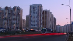 Roads cities long exposure
