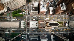 Roads cities new york city aerial view