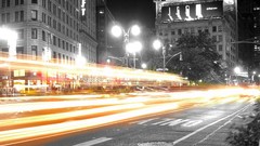 Roads cityscapes long exposure