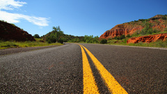 Roads hardscapes rock formations