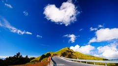 Roads Hearts roadsigns skyscapes