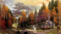 Roads houses paths gates