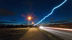 Roads long exposure nature